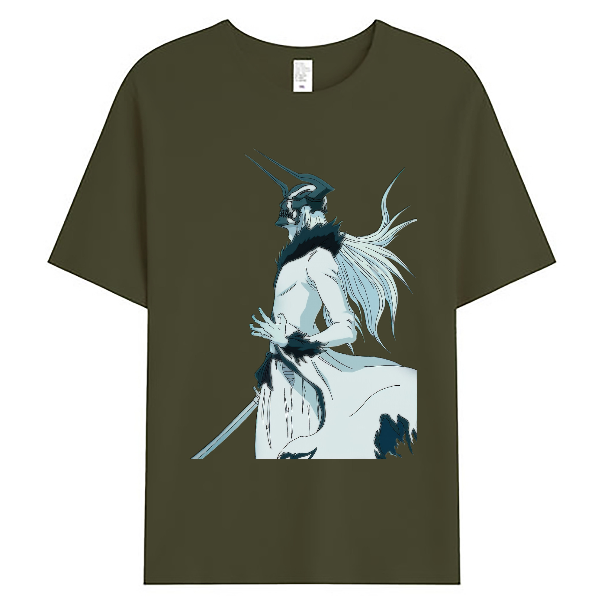 （画像用） ブリーチ 黒崎一護（くろさき いちご）BLEACH Kurosaki Ichigo 綿100％ メンズ半袖Tシャツ｜肌触りやわらか＆通気性